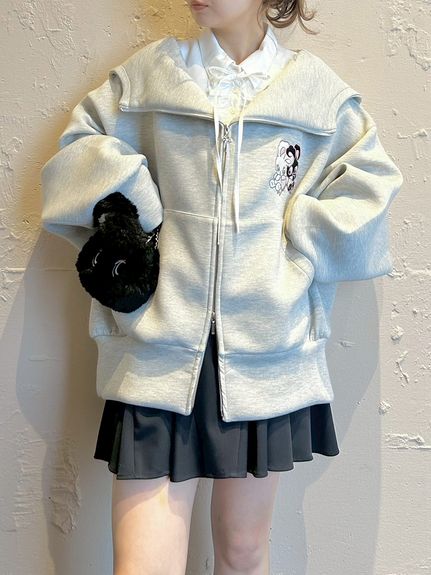 【USAGI ONLINE限定】【SNIDEL×foxy illustrations】ボリュームパーカー
