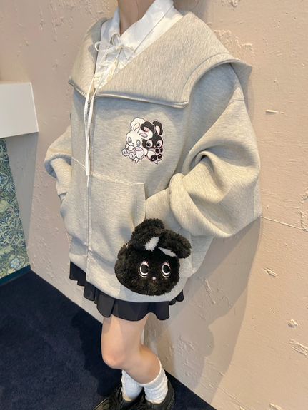 【USAGI ONLINE限定】【SNIDEL×foxy illustrations】ボリュームパーカー