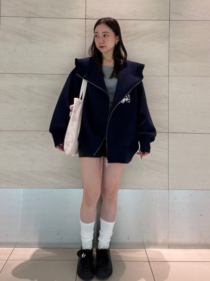 【USAGI ONLINE限定】【SNIDEL×foxy illustrations】ボリュームパーカー