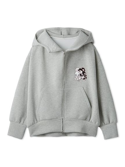 【USAGI ONLINE限定】【SNIDEL×foxy illustrations】ボリュームパーカー