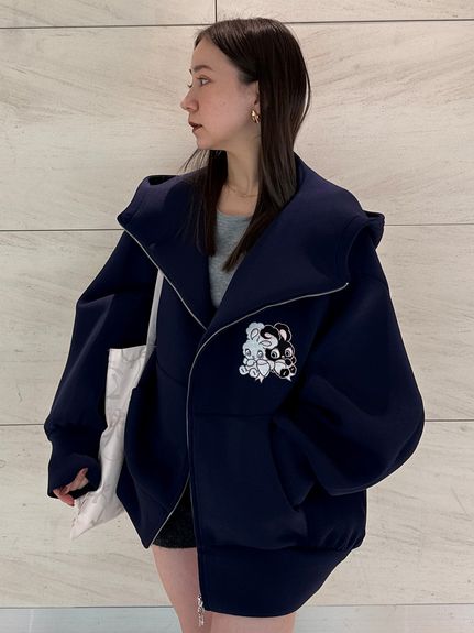 【USAGI ONLINE限定】【SNIDEL×foxy illustrations】ボリュームパーカー
