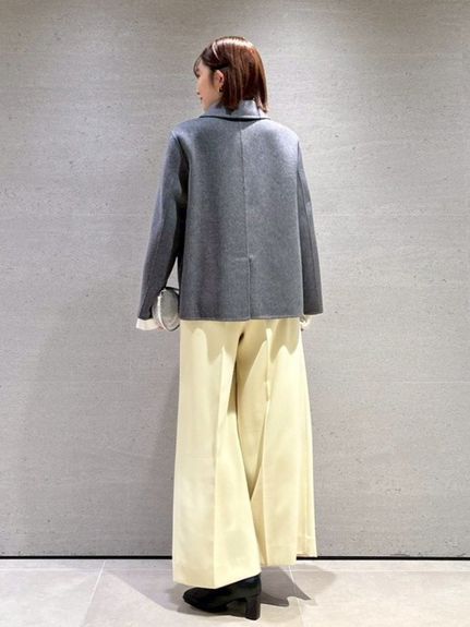 スタイルアップベルティッドワイドパンツ