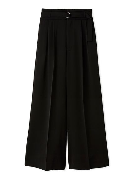 スタイルアップベルティッドワイドパンツ