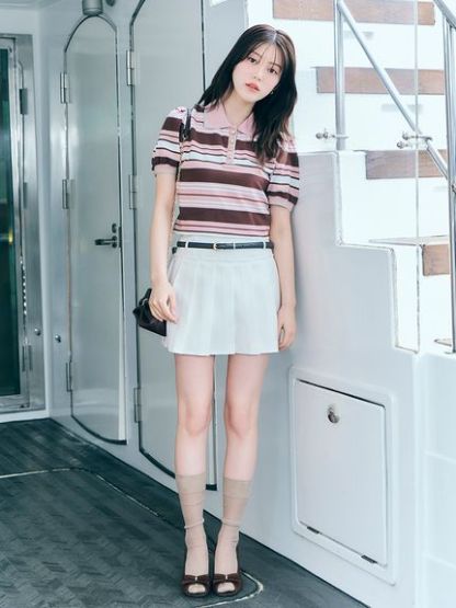 ベルトセットプリーツミニスカショーパン