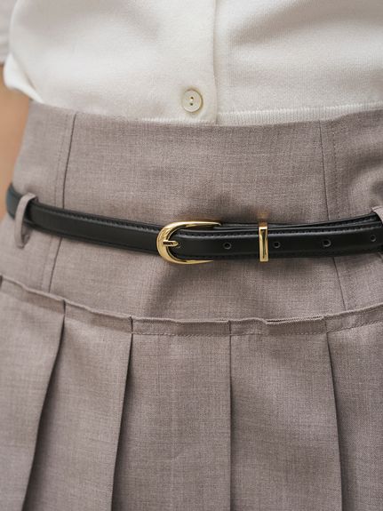 ベルトセットプリーツミニスカショーパン