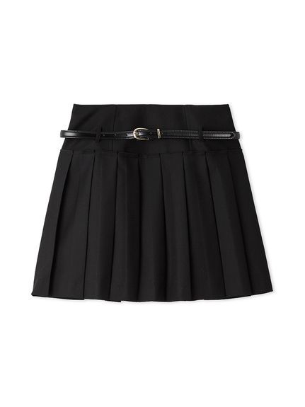 ベルトセットプリーツミニスカショーパン