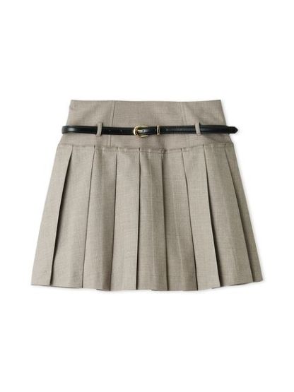 ベルトセットプリーツミニスカショーパン