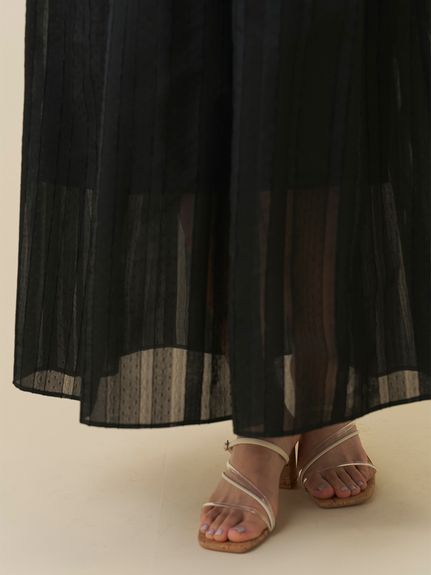 オフショルロングワンピース