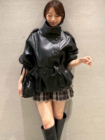 ベルトセットティアードスカショーパン