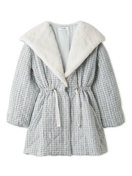 【WARM】キルティングレディモッズコート