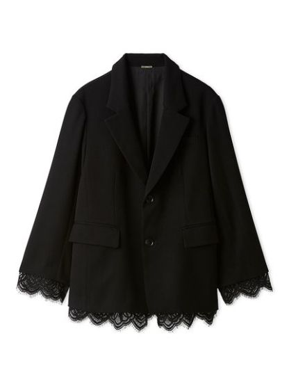 レースレイヤードジャケット