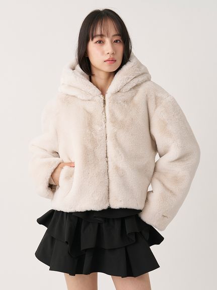 【HIGH QUALITY】エコペルファーブルゾン