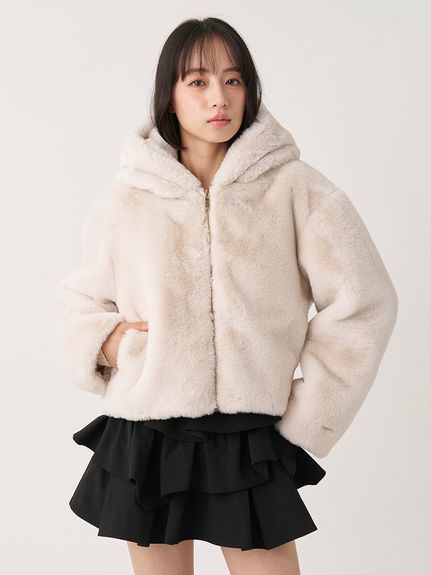 【HIGH QUALITY】エコペルファーブルゾン