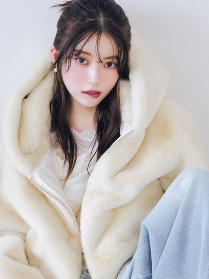 【HIGH QUALITY】エコペルファーブルゾン