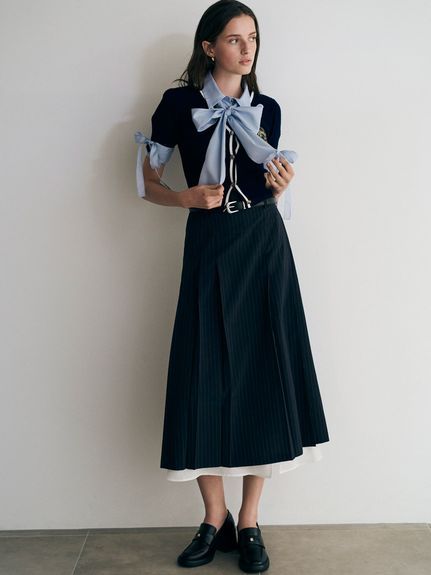 デザインプリーツスカート