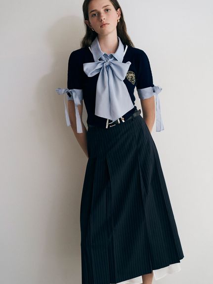 デザインプリーツスカート