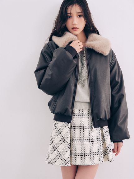 【販路限定サイズあり】ロービングチェックミニスカート