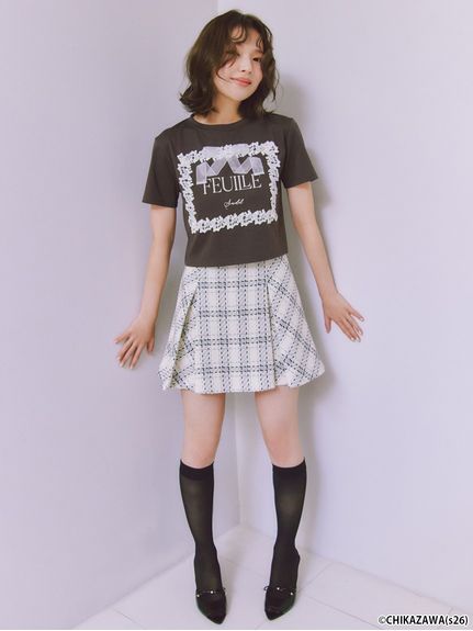 【販路限定サイズあり】ロービングチェックミニスカート