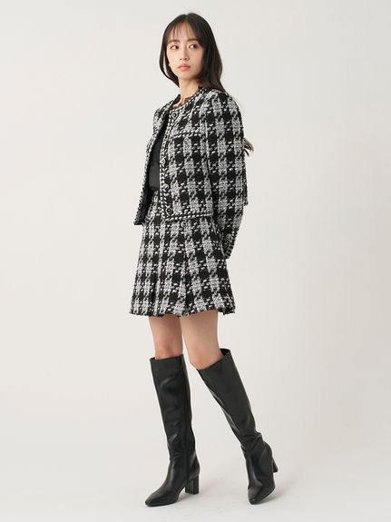 【セットアップ対応】ツイードミニスカショーパン