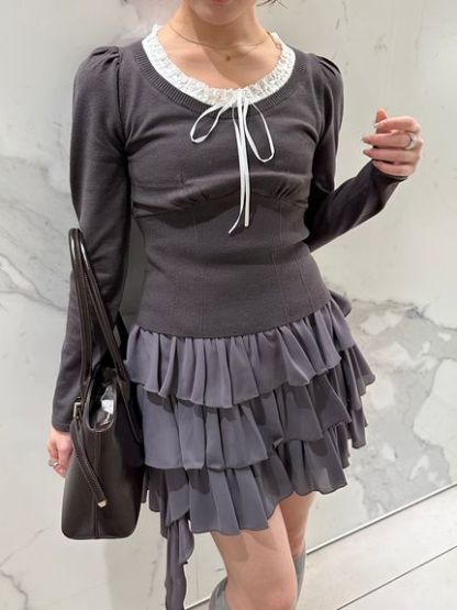 ツイストフリルミニスカショーパン
