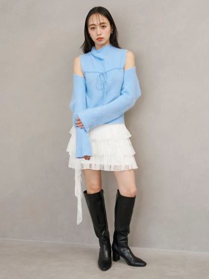 ツイストフリルミニスカショーパン