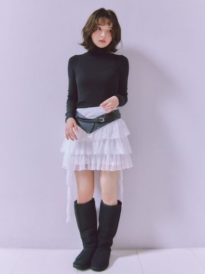 ツイストフリルミニスカショーパン