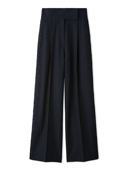 【セットアップ対応】シンプルタックレーストリムパンツ