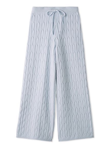 【セットアップ対応】ニットロングパンツ