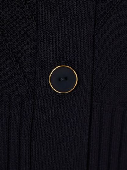 フロントボタンニットワンピース