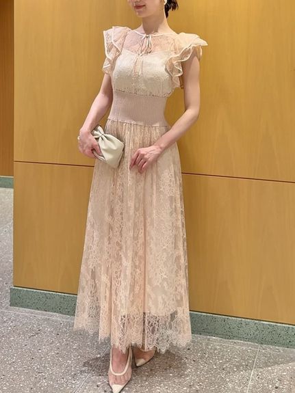 ウエストリブレースドレス