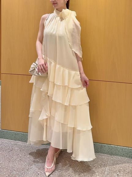 スパークルシアーティアードドレス