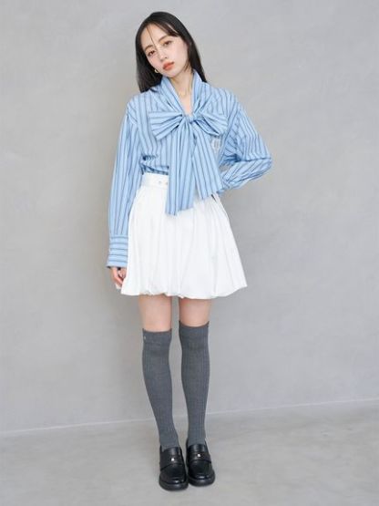 ローリボンブラウス
