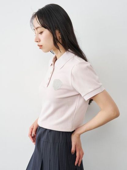 エンブレムポロシャツ