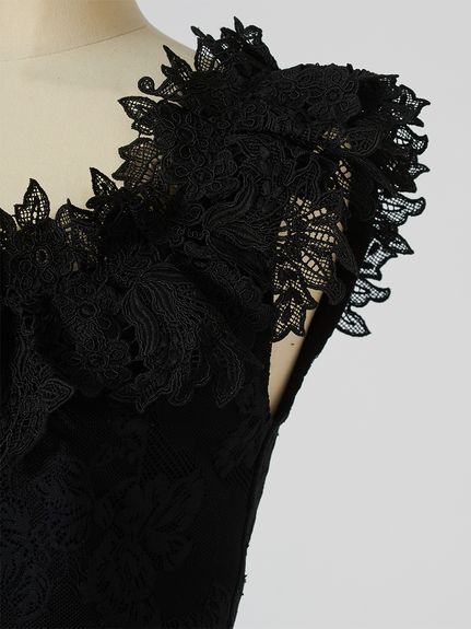 フリルカラーカットレースTOPS