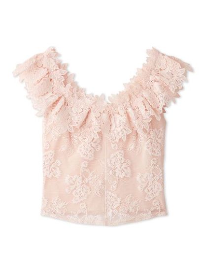 フリルカラーカットレースTOPS