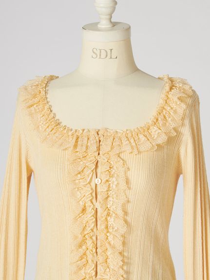 【ベストセラー/多色展開】フリルニットプルオーバー