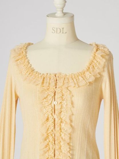 【ベストセラー/多色展開】フリルニットプルオーバー