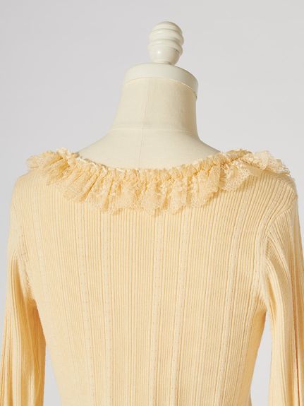 【ベストセラー/多色展開】フリルニットプルオーバー