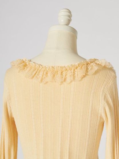 【ベストセラー/多色展開】フリルニットプルオーバー