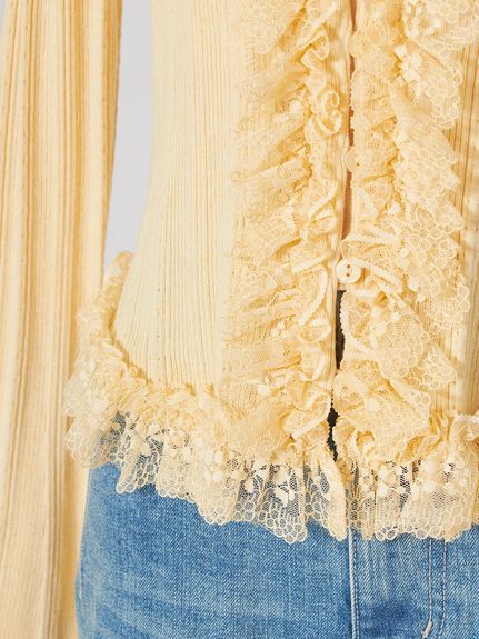 【ベストセラー/多色展開】フリルニットプルオーバー