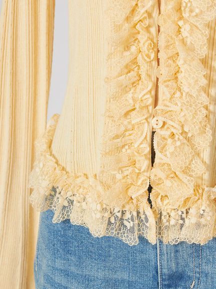 【ベストセラー/多色展開】フリルニットプルオーバー