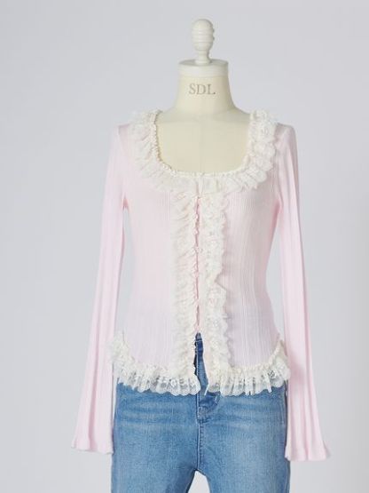 【ベストセラー/多色展開】フリルニットプルオーバー