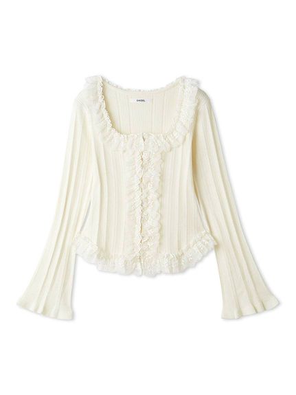 【ベストセラー/多色展開】フリルニットプルオーバー