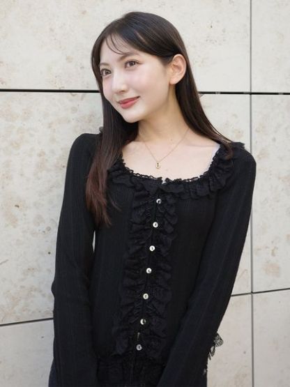 【ベストセラー/多色展開】フリルニットプルオーバー