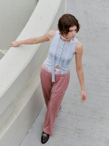 【adidas Originals】ESS VELOUR PANT /エッセンシャルズ ベロアパンツ