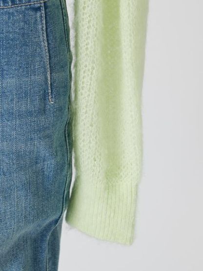 ニットキャミセットモヘアカーデ