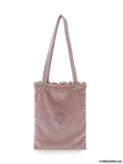 【SNIDEL×近沢レース店】ベロアトートバッグ
