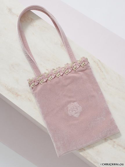 【SNIDEL×近沢レース店】ベロアトートバッグ