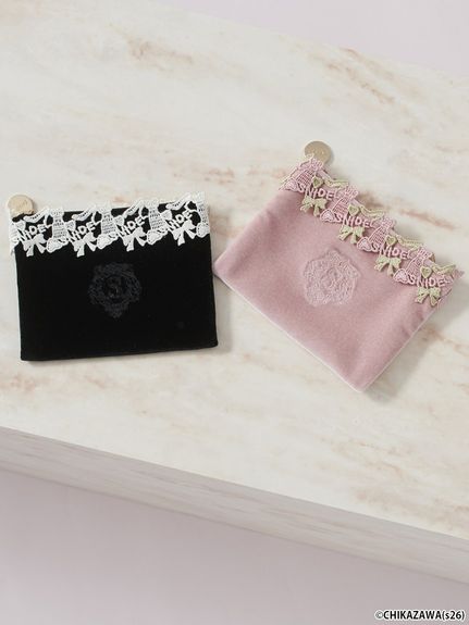 【SNIDEL×近沢レース店】ベロアポーチ