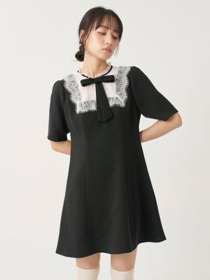 【WEB限定】フレンチリボンレースカラードレス